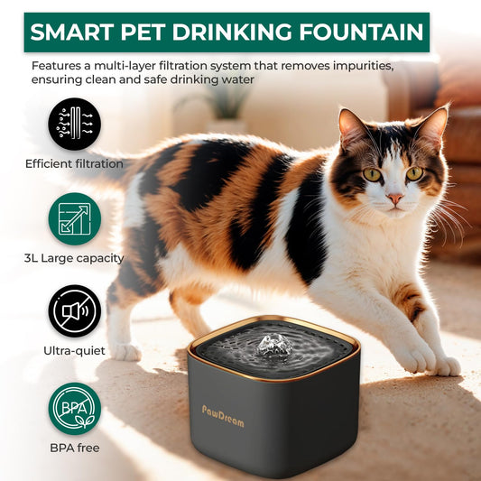 PawDream 3L Smart Pet Water Fountain