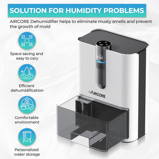 AIRCORE 2L Dehumidifier & Air Purifier