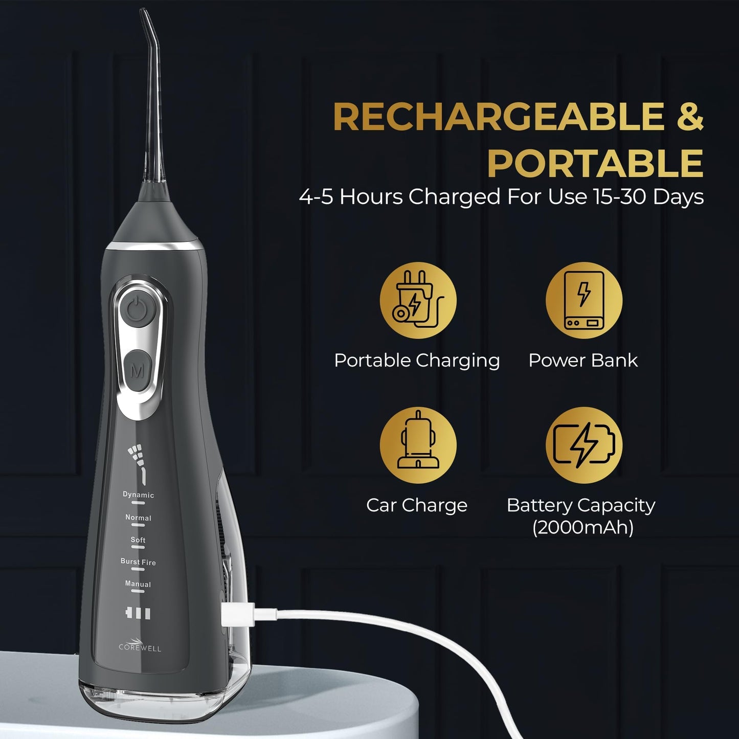 COREWELL Cordless Water Flosser
