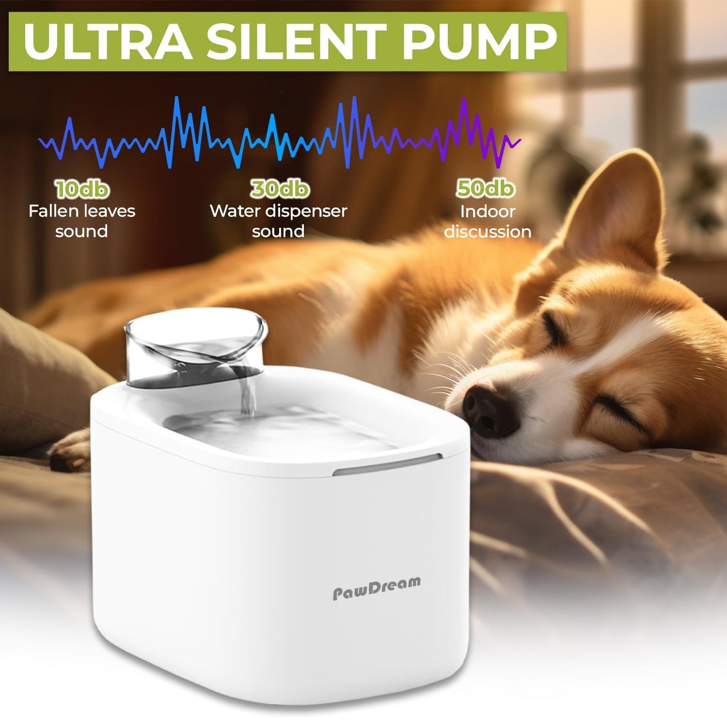 PawDream 4L Smart Pet Water Fountain