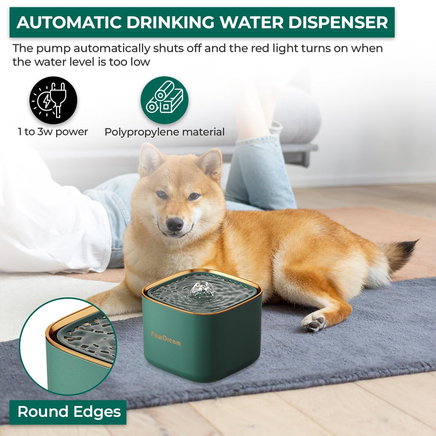 PawDream 3L Smart Pet Water Fountain