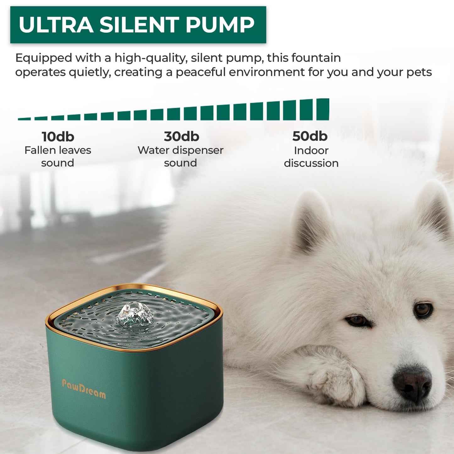 PawDream 3L Smart Pet Water Fountain