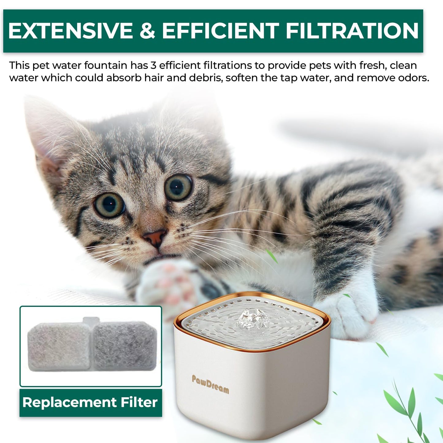 PawDream 3L Smart Pet Water Fountain